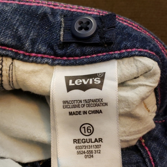 JEANS Levi's Skinny Flare Denim Jean's Size 16 Regular - Picture 8 of 8